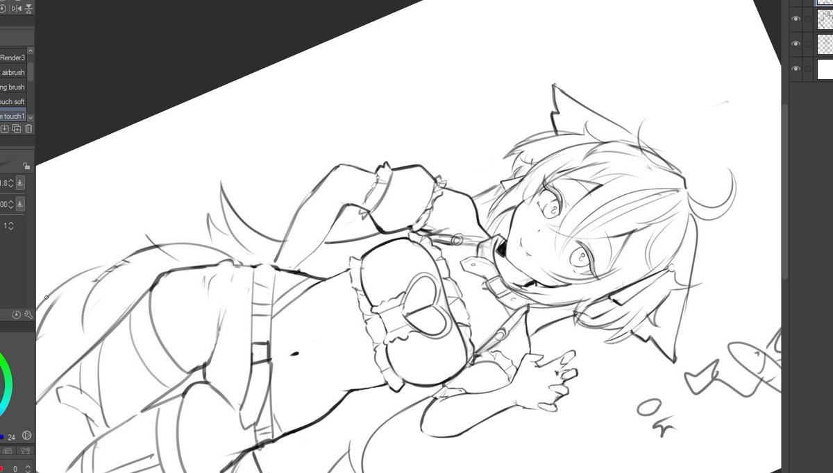 #wip of <a href="/LiefVT/">Lief 🦷❤️ finishing comms</a>  will finish tomorrow since I'm eepy 🫂 Trying to support as much as I can