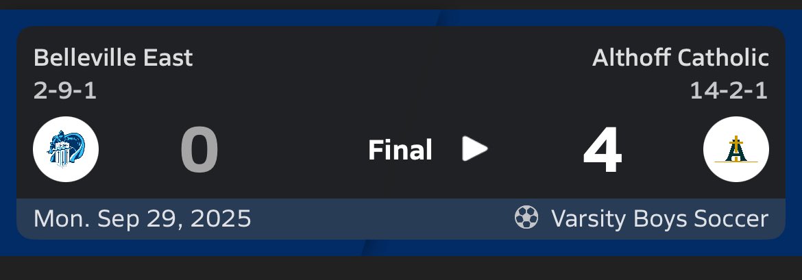 Crusaders pick up the 4-0 shutout over Belleville East. #LetsGoCrusaders #618soccer