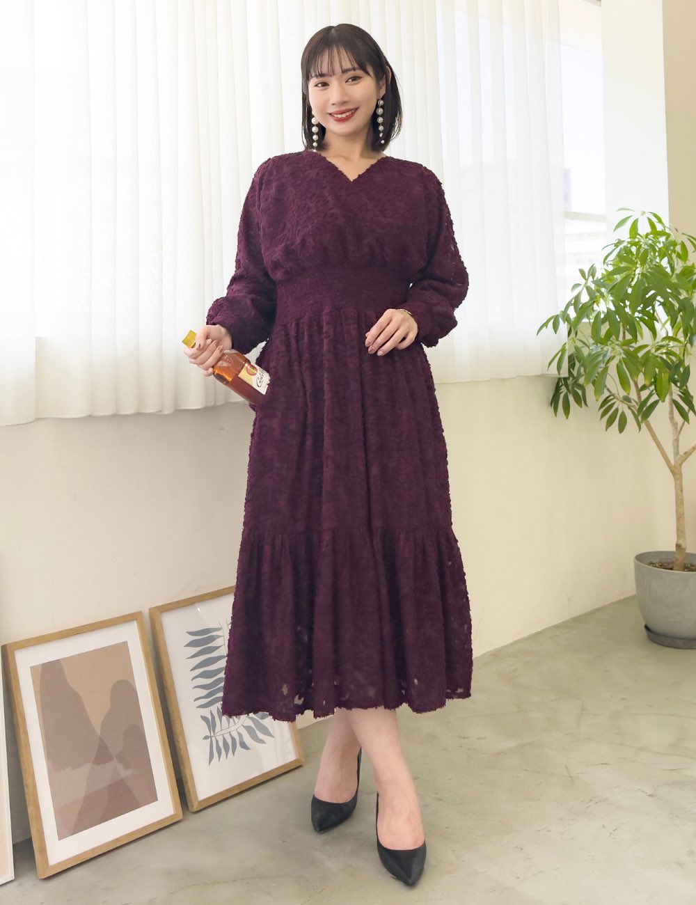元鈴木さん　カーテンコールワンピース　Lサイズ Pinup Closet