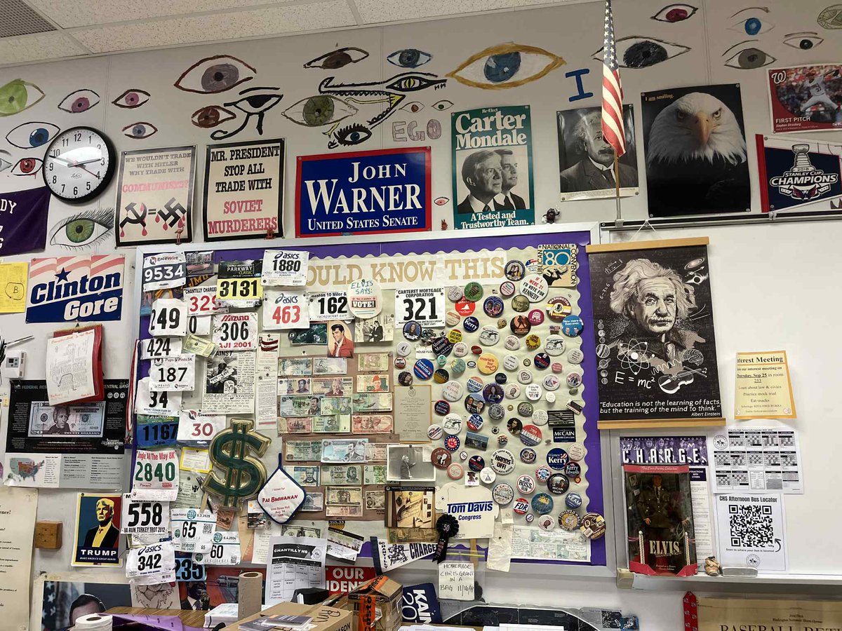 This happened almost two weeks ago.  A few days after Charlie Kirk's assassination, I spoke with a class of high school students at Chantilly High School taking courses in Political Science and U.S Government. We covered many topics including gun rights, economic freedom, free