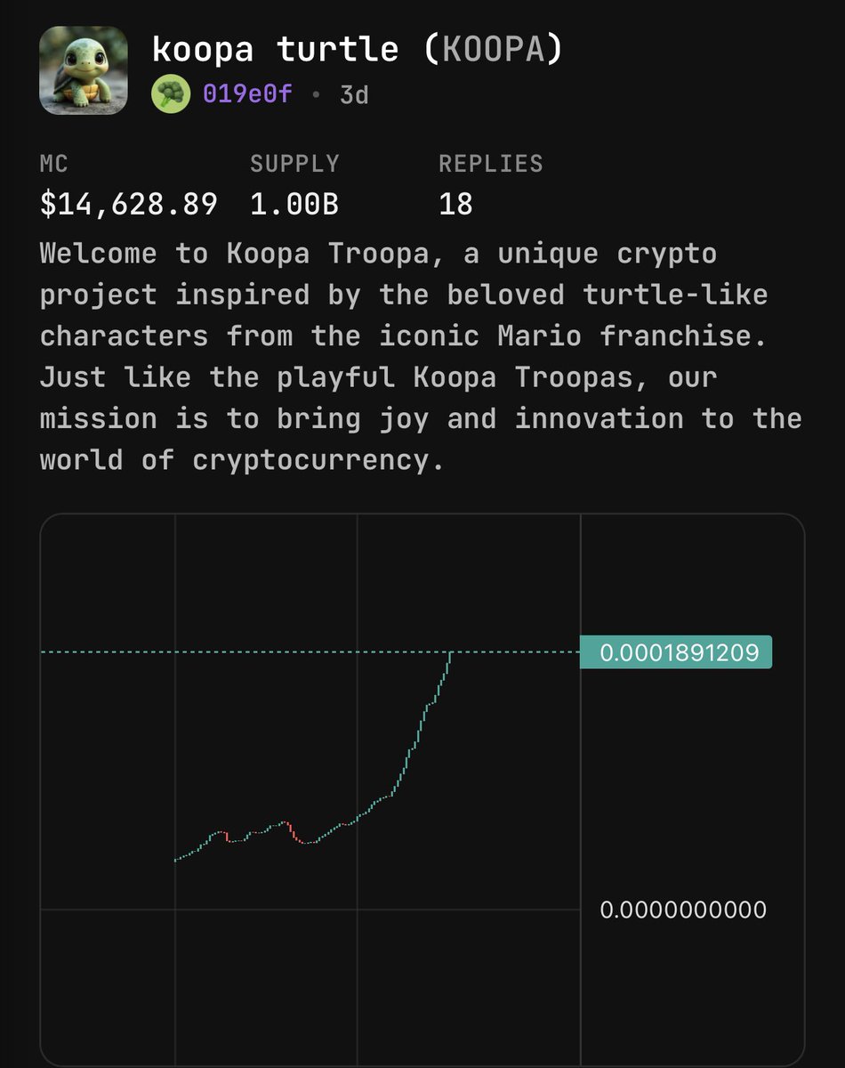 KasKoopaTurtle's tweet photo. Congratulations $KOOPA Holders!

This is a defining moment for us, proving that we have truly outpaced every other project on Kasplex.

For every single holder, every believer,  you are part of this Legacy now. 

From here, we scale so much harder. 

All roads lead to Millions. https://t.co/SJS6tzv2VW