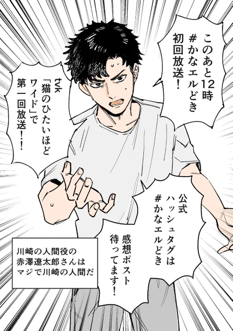 このあと12時から!よろしくお願いいたします。
#かなエルどき #かなエル #猫ひた 
