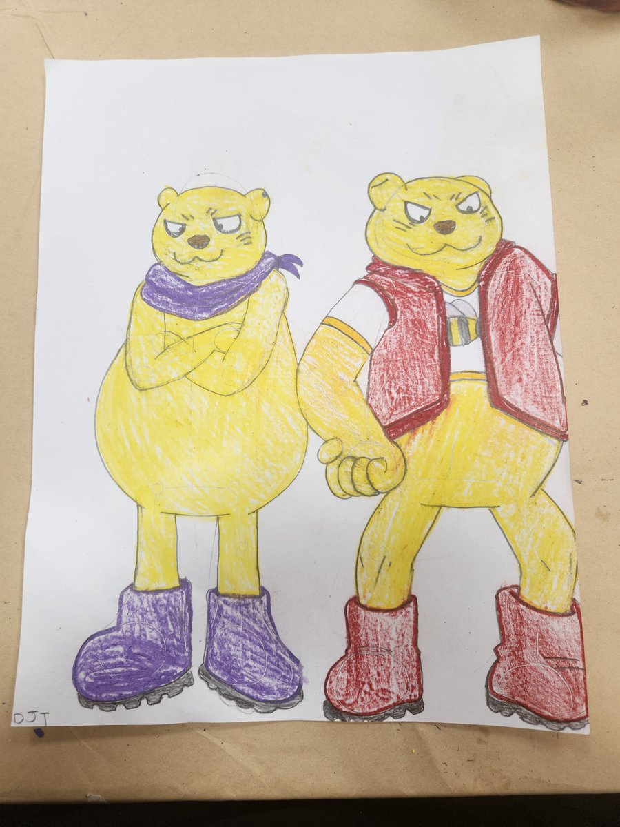GammaFrost1209's tweet photo. Here are some bears, alongside some fanart of Botamo from Dragon Ball Super. #Botamo #DragonBallSuper #Universe6 #Bo #SlothBear #Rubber #Fanart #OC https://t.co/58CPfOnZc1