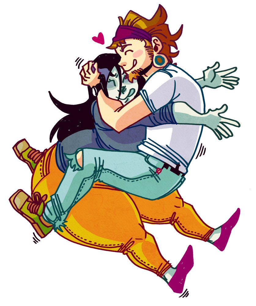 Just a doodle of my ghost-hunting couple Norman and Maeve being cute together~ They're one of my favorite OC couples out of all the characters I have. They just feel so organic as a duo, I couldn't dream of breaking them up!