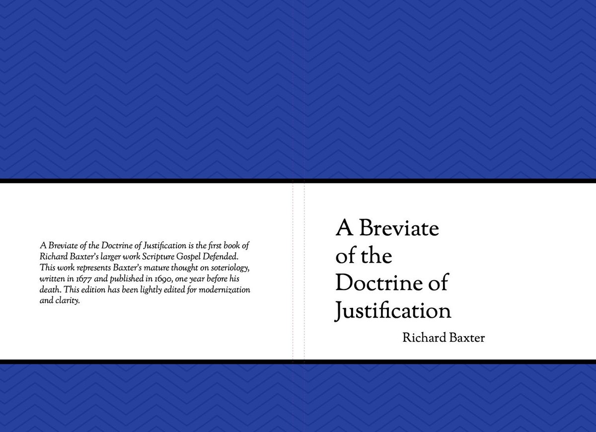 ⭐️ Exciting news, my friends! ⭐️

I have published Richard Baxter's A Breviate of the Doctrine of Justification on Lulu!

You can find a paperback for $10 here:
lulu.com/shop/richard-b…

You can find a hardcover for $18 here:
lulu.com/shop/richard-b…