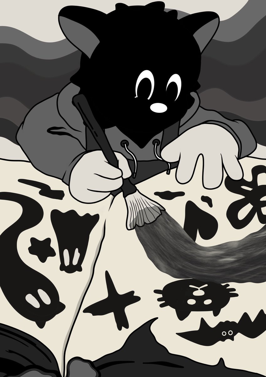 GM!!
今日もコツコツと描きたすスミクロの物語🐈‍⬛