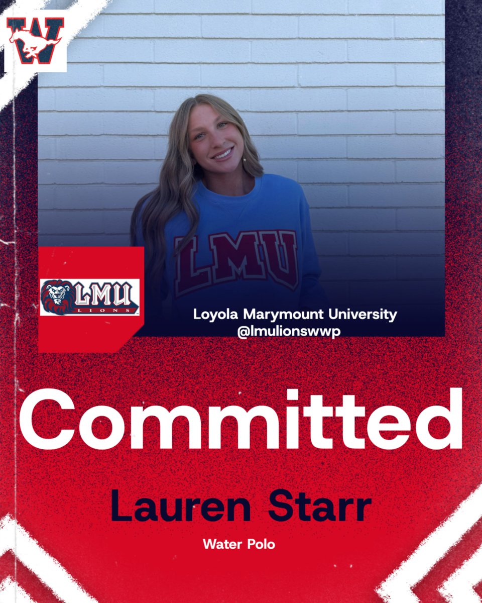 D1 Bound. Lauren Starr has officially committed to Loyola Marymount to continue her education and play water polo
