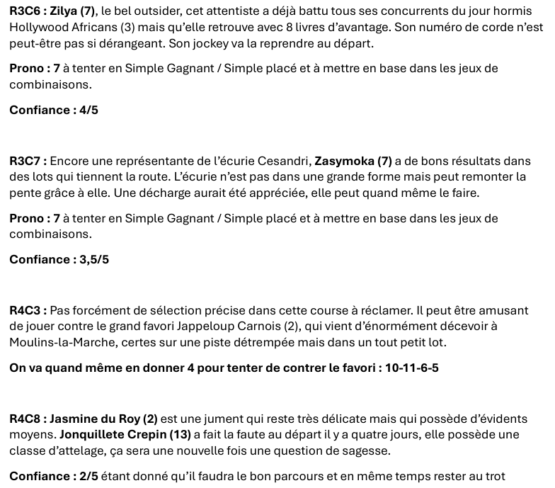 ABTurfPronos's tweet photo. Les #Pronos du jour sont disponibles : https://t.co/OioOzuOWXq