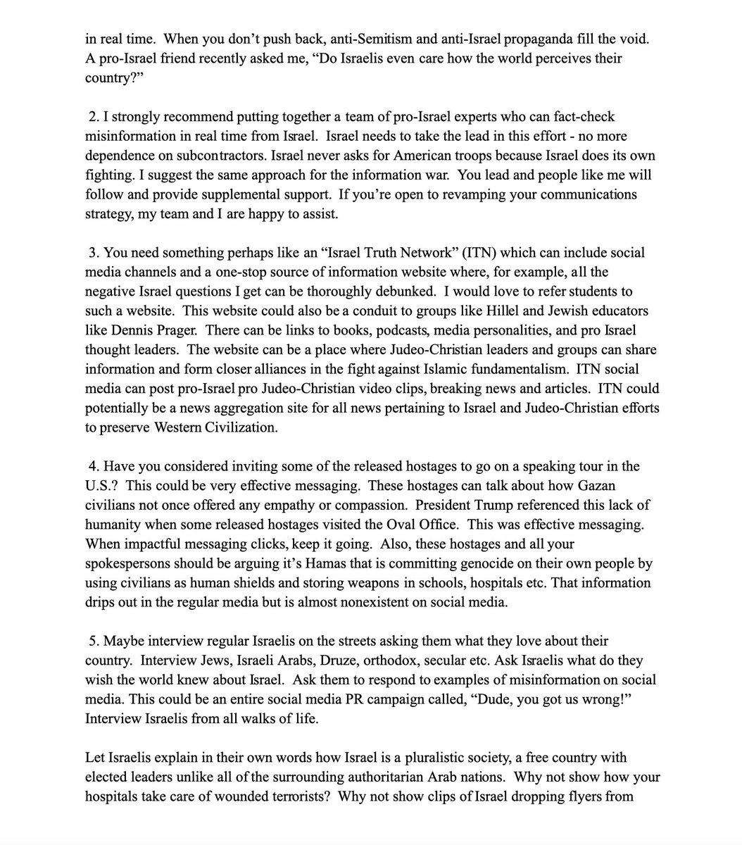 Osint613's tweet image. Here is Charlie Kirk’s letter to PM Netanyahu, Charlie voices his support for Israel and lays out advice on how to win the information war 👇🏻