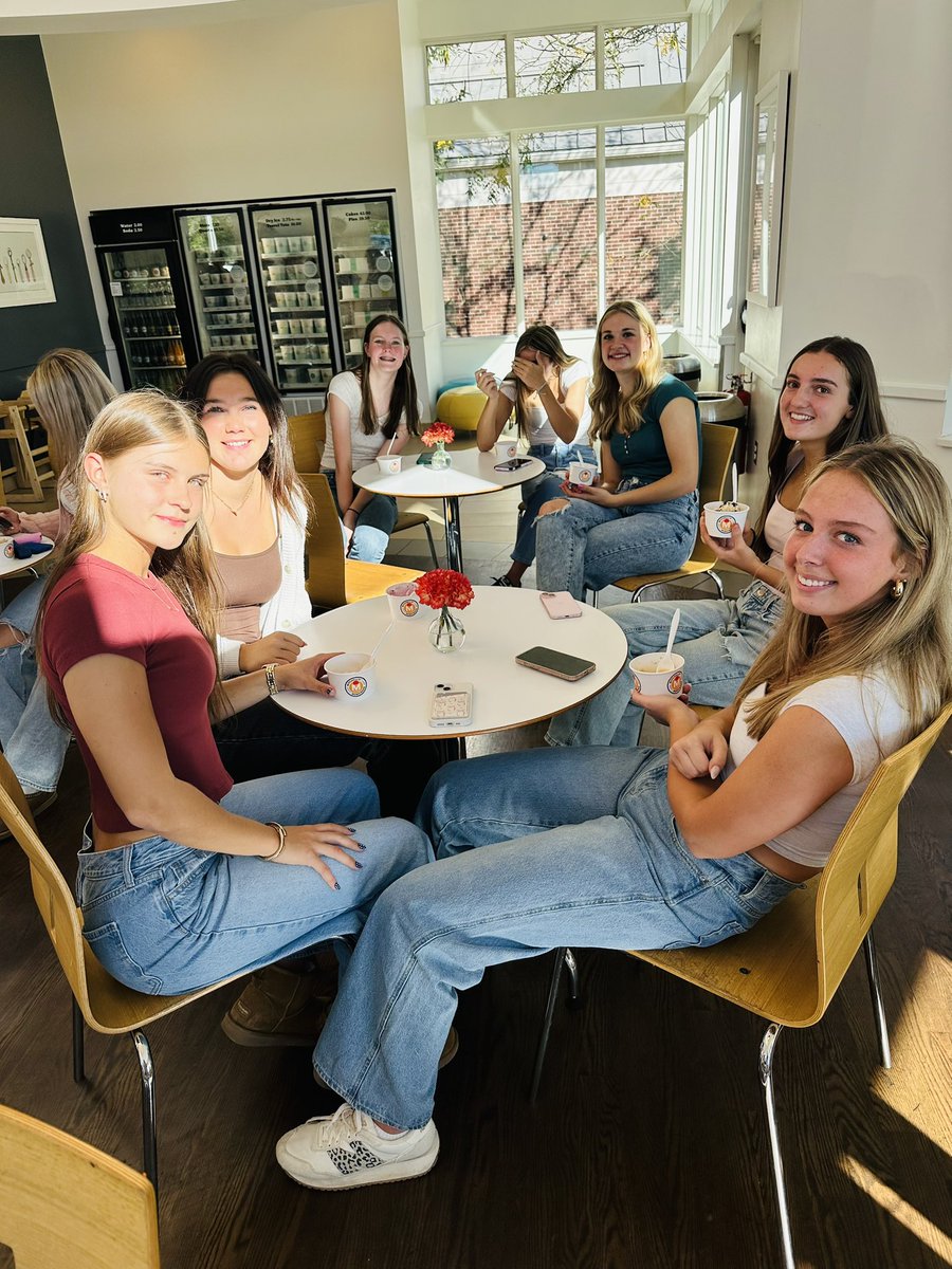 ofvolleyball's tweet photo. Our players got to explore Maria’s #fieldofhope today, which was very powerful. We are blessed! Afterwards we headed to Mitchell’s for dessert before team dinner. Back at it tomorrow to start the final two weeks of the regular season! https://t.co/4OXFDMOWTL