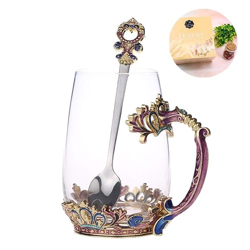 I just received Coffee Mug Handmade Crown Enamel Clear Glass Coffee Mug with Handle, Unique Personalized Birthday Present Ideas for Women Grandma Mom Teachers Hot Beverages(Purple/12.5Oz)  from abnertheowl via Throne. Thank you! throne.com/ame_ritsu #Wishlist #Throne