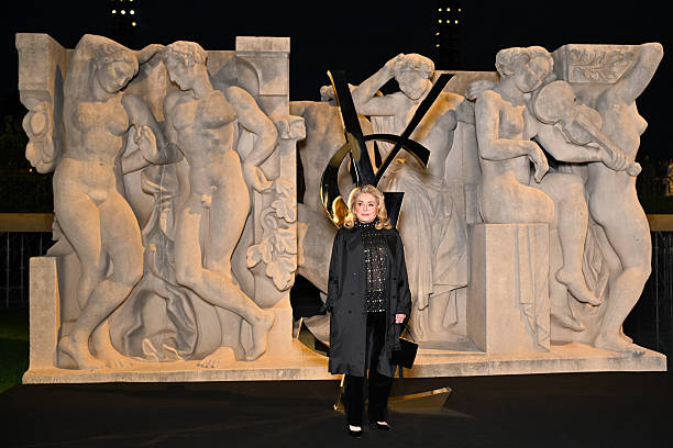 FranccesLucca's tweet image. Catherine Deneuve. YSL 2025 #fwp .