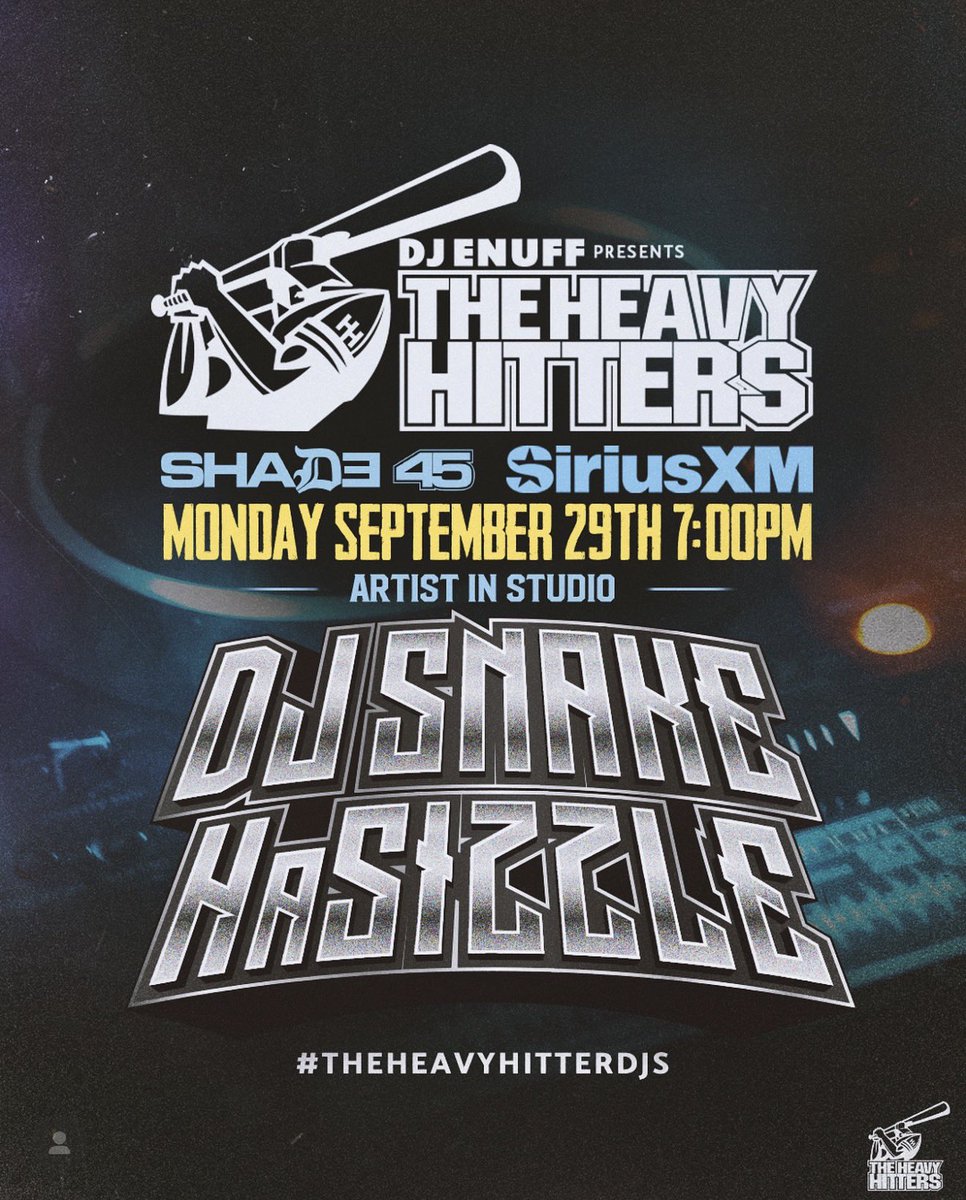 IVE on Shade 45 SiriusXM 🎙️
HaSizzle x DJ Enuff #HeavyHitters 🔥
Tap in &amp; feel the culture 🌍👑

#HaSizzle #Shade45 #SiriusXM