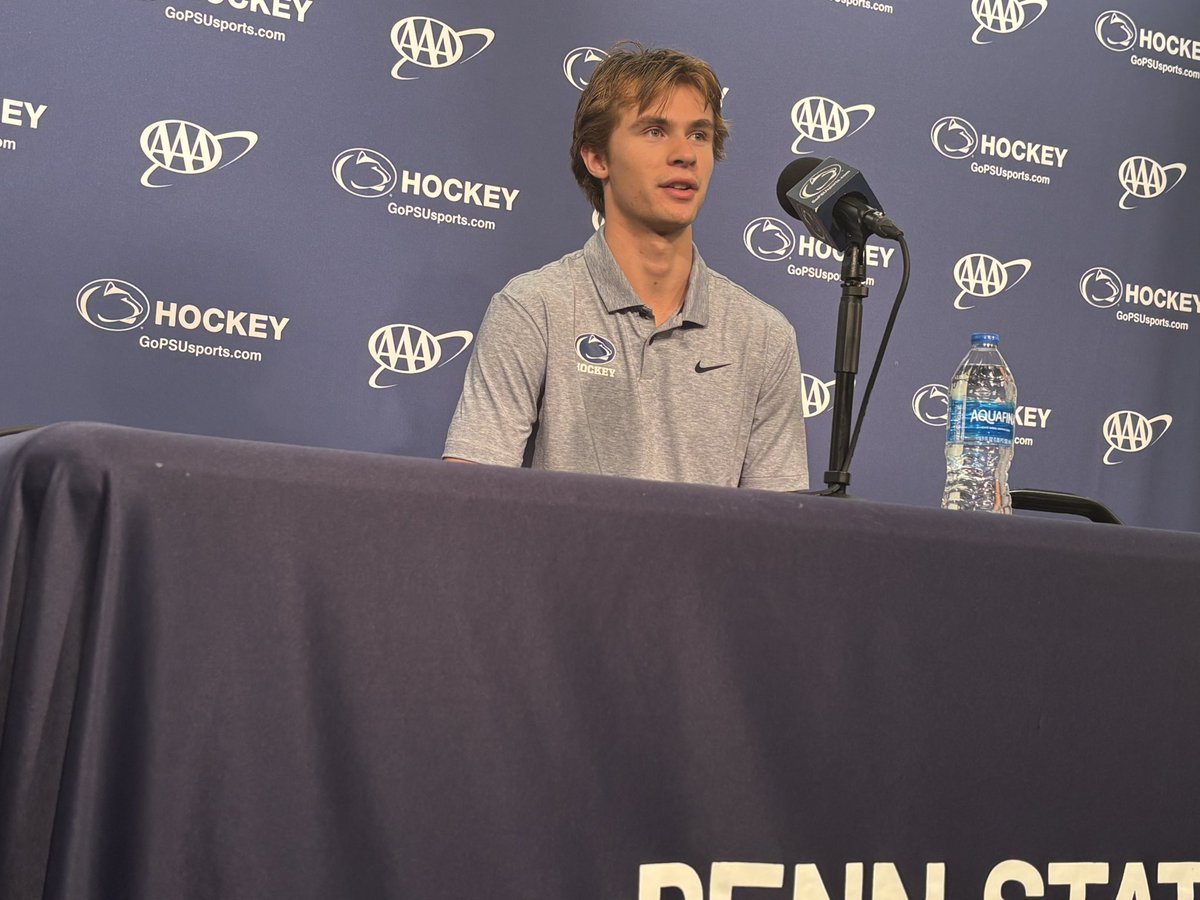 Gavin McKenna: “I didn't know if I was gonna go to college for a long time, but in January, I thought if I was ever gonna go to a college, it would be Penn State. I don't know why, but I had that gut feeling. As soon as I saw this place, I kind of knew I was coming here.”