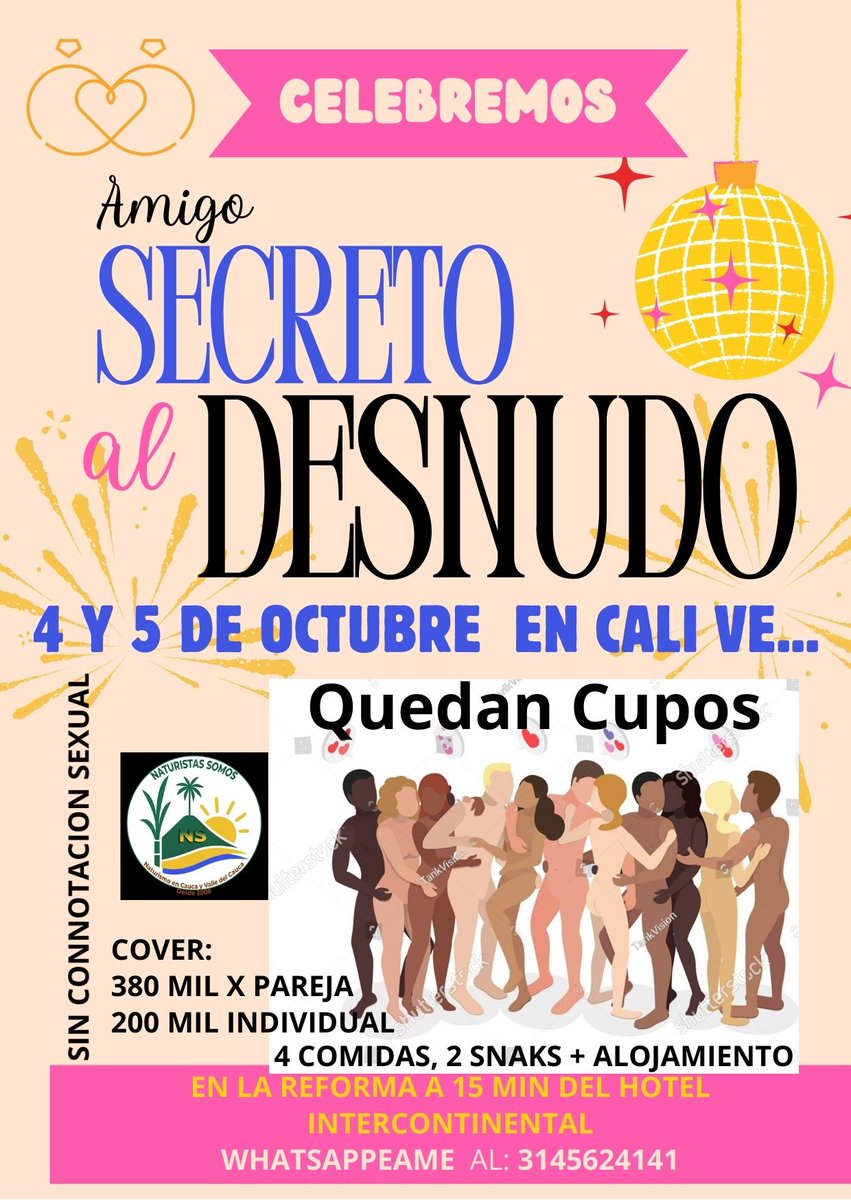 Será este Fin de semana, la desnudaton en Cali Ve