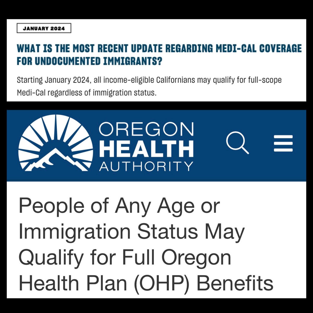 This is a lie. Illegal aliens can and do enroll and receive full-scope Medicaid benefits, not just for emergencies, in California, Oregon, Washington, Colorado, and Minnesota.
