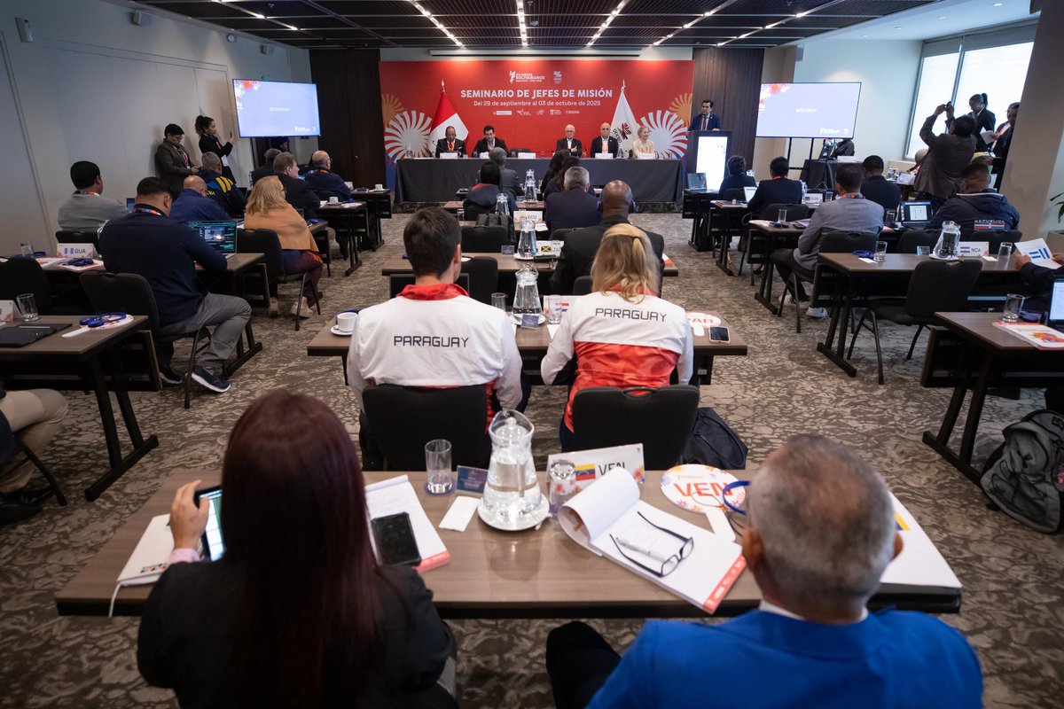 Con la presencia de delegaciones de alto nivel provenientes de toda América Latina y el Caribe, se dio inicio al Seminario Internacional de Jefes de Misión de los <a href="/JBolivarianos25/">Juegos Bolivarianos Ayacucho-Lima 2025</a>, evento clave en el camino hacia una de las competencias más importantes del ciclo olímpico.