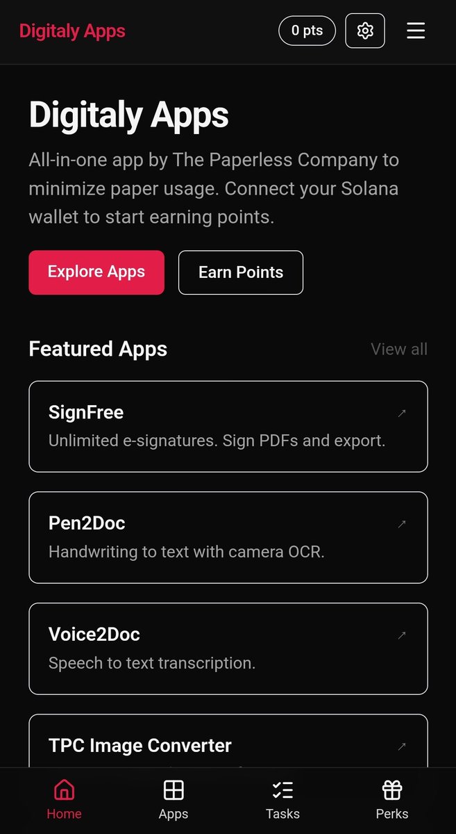 PaperlessComp's tweet image. Sorry we couldn't launch the app as expected yesterday.
Just a sneak.
Digitaly App. Coming sooner.
#Solana, #SOL, #Crypto, #Altcoin, #DeFi, #Web3, #Blockchain #SolanaMobile, #Saga, #Chapter2, #Web3Mobile