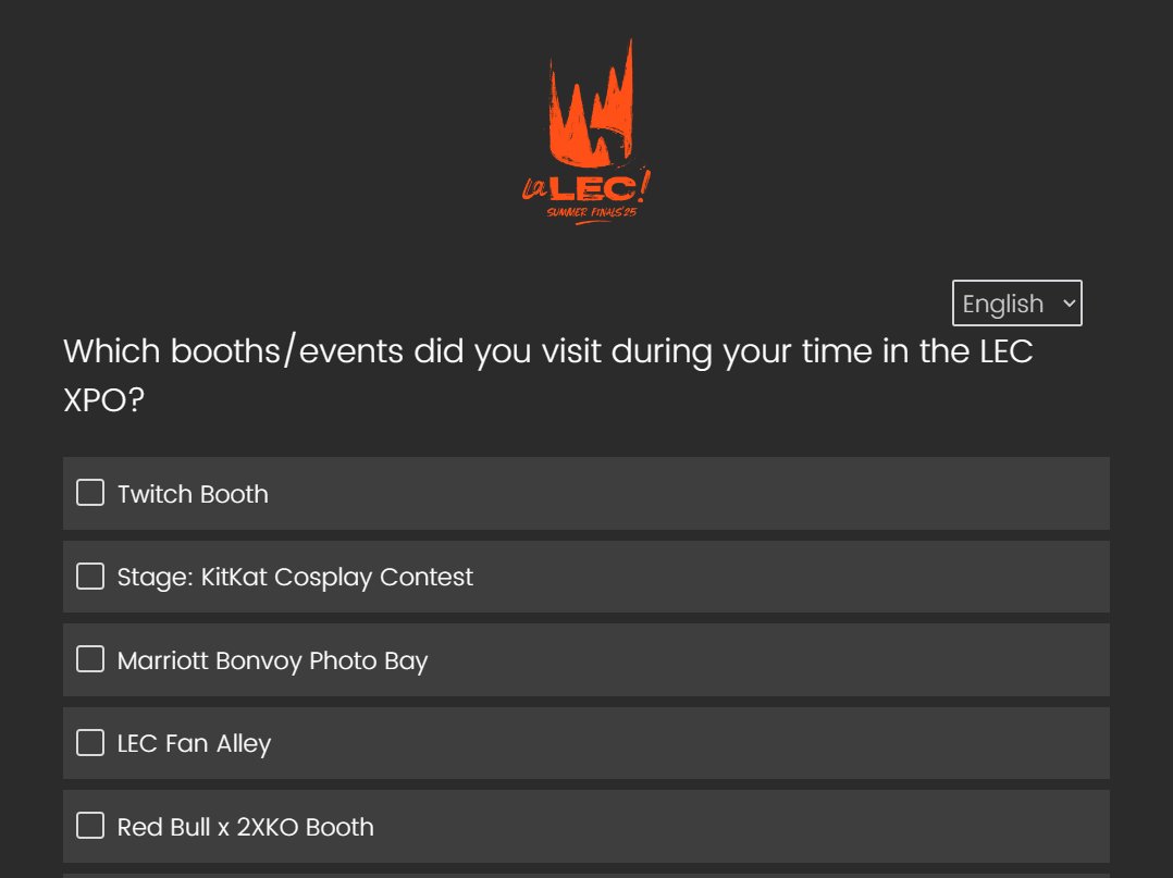 Update: we've been added to the post-event survey!!!
Thank you to everyone for helping us raise awareness on this, we're so grateful for your help 🥹❤️❤️

Please make sure to fill out the survey so we can hopefully continue to be a part of this for future events!!!