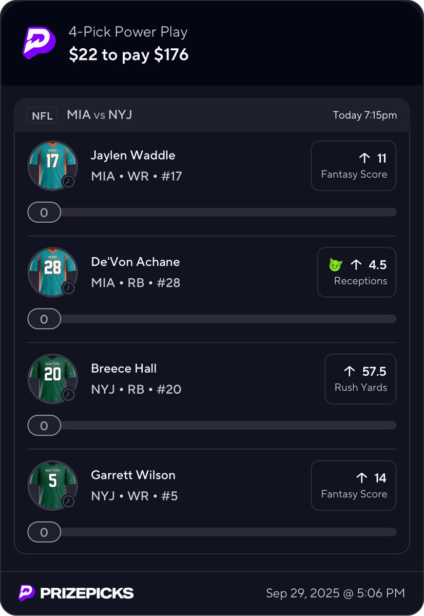 PicksByZo's tweet photo. MNF SGP MIA VS NYJ LETS FUCKING EAT โ๐ผโ๐ผโ๐ผโ๐ผโ๐ผ
#NFL #NFLMNF #MNF https://t.co/60Av1q09OM