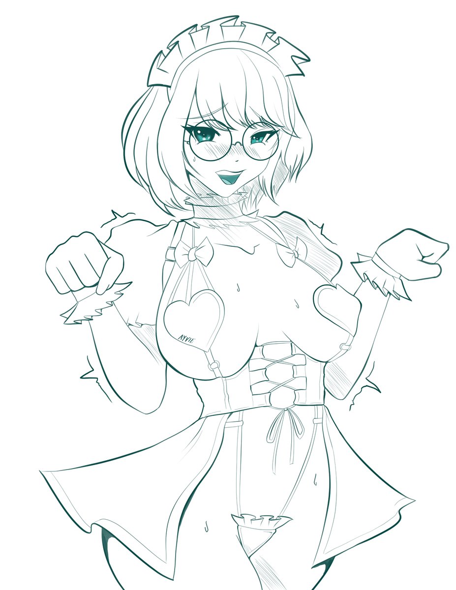 ayvie_gg's tweet photo. Sketch from the other day

That meka maid outfit from @moeflavor is really intriguing https://t.co/EKFcFV0WTR