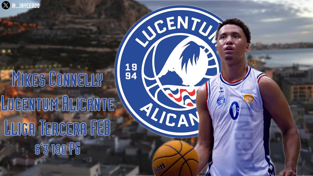 _jayce020's tweet photo. First work for Mikes Connelly, playing for @LucentumAcademy in the 4th division Spanish pro league, while retaining his college eligibility. 6'2 Guard with a great shot-making ability/high IQ. https://t.co/qnOIkEgTgx https://t.co/C4neR8xRwW