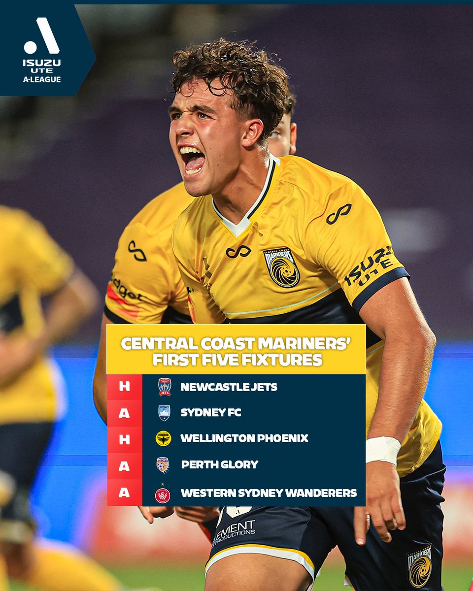 aleaguemen's tweet image. Two seasons after their historic treble win, @CCMariners are ready to bounce back! 💪
Here's everything you need to know about the club heading into season 2025-26 👇
🗓️ Full fixtures: tinyurl.com/257taa86