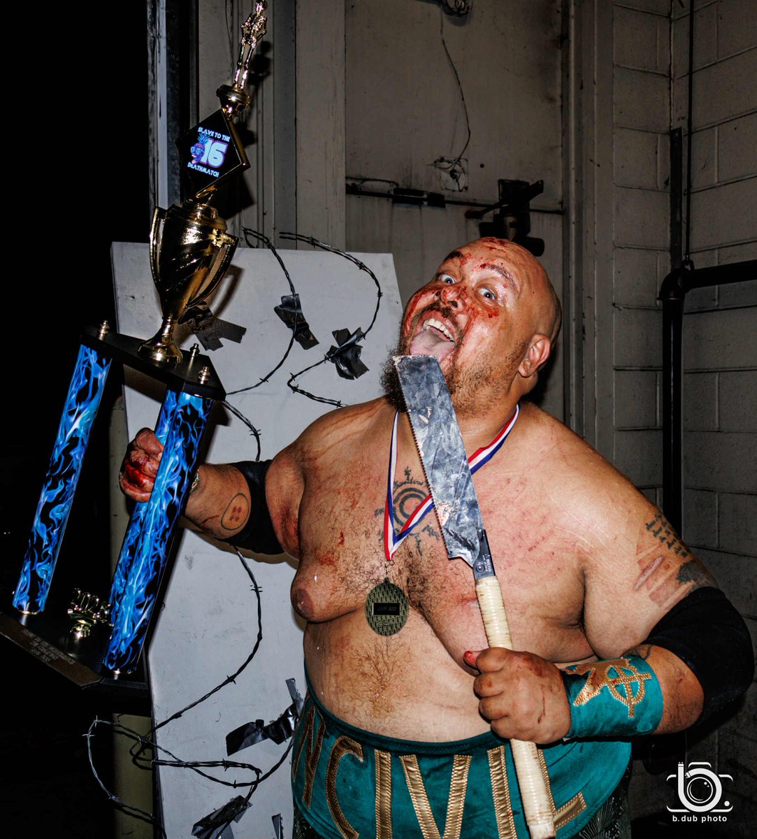 Congratulations to @SatuJinn_Slaps , on his first tournament win as well being YOUR Slave to The Deathmatch. 16 hit bigger, badder and harder than ever and the Deathmatch Genie himself played a huge roll in all the chaos this weekend. #slavetothedeathmatchtournament XVI #winner