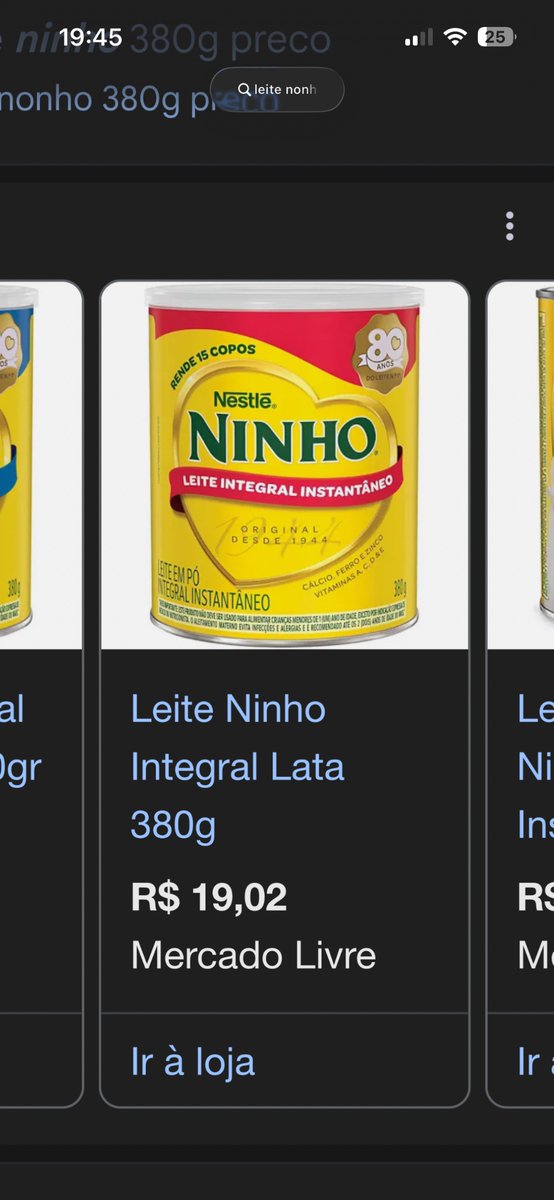eng_mpaiva's tweet photo. @ZattarRafael Leite ninho dezembro 2023: 13,99

Leite ninho setembro 2025: 19,02 (e-commerce!!!)

36% em menos de 2 anos. Aproximando para 2 anos, da 16% de inflação ao “ano”.

Só sente no bolso aqueles que no qual o supermercado pesa no orçamento. https://t.co/QgmpP8v3x3