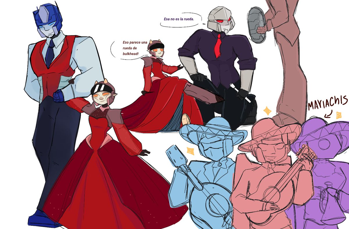 Me aburrí y dije "vamos a hacerle unos XV a victoryan" 

#Transformers #OC #ocart