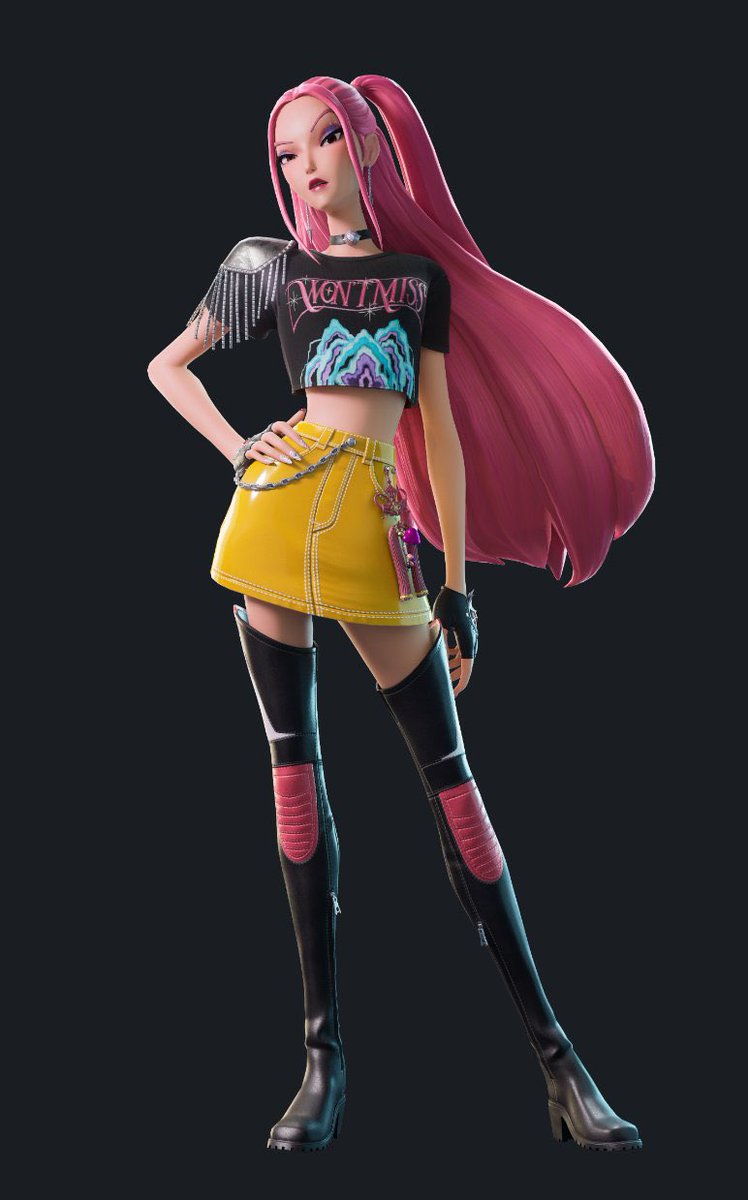 #Fortnite x KPop Demon Hunters:

Mira and Zoey skins have now been revealed - 2/3!