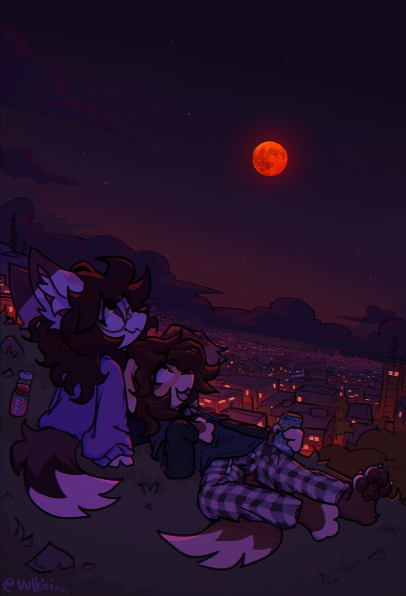 Vulkiri's tweet image. Post your night art 🌙