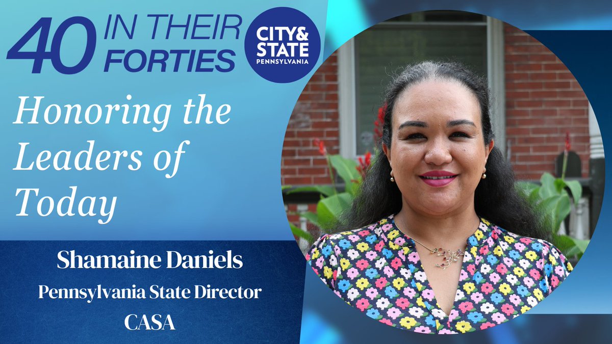 Thank you to <a href="/CityAndStatePA/">City & State PA</a> for recognizing me as one of this year’s 40 In Their Forties honorees! bit.ly/48ctvsl