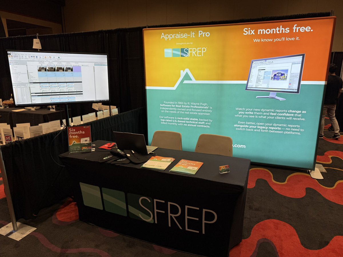 SFREP's tweet image. SFREP CEO Remington Jones on a “fireside chat” panel about UAD 3.6 with other software providers at Appraisal Summit in Las Vegas today.