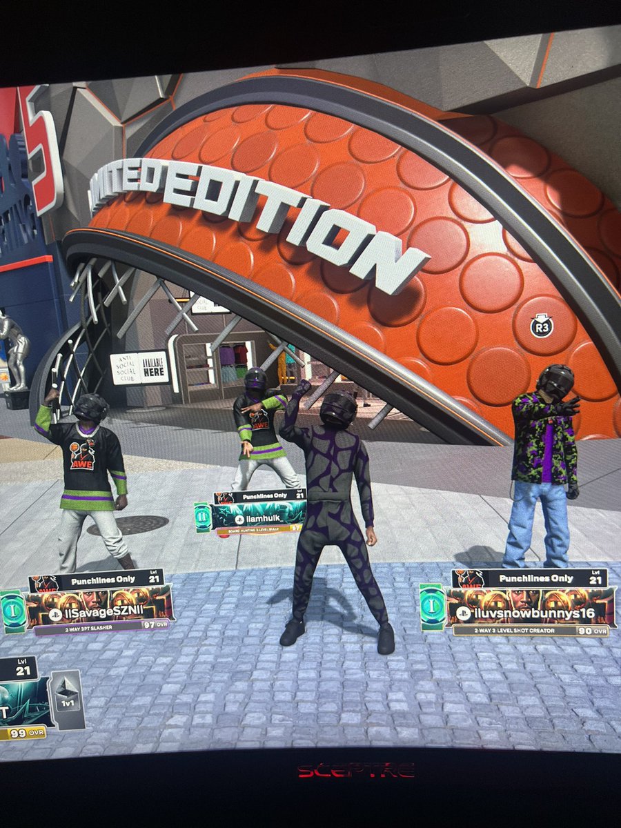 “Punchlines Only” crew Level 21 recruiting! First come first serve! No kickouts! You can invite your boys you run with too! 26/50 #2k26 #2KCommunity #NBA2K26 #2k26crew