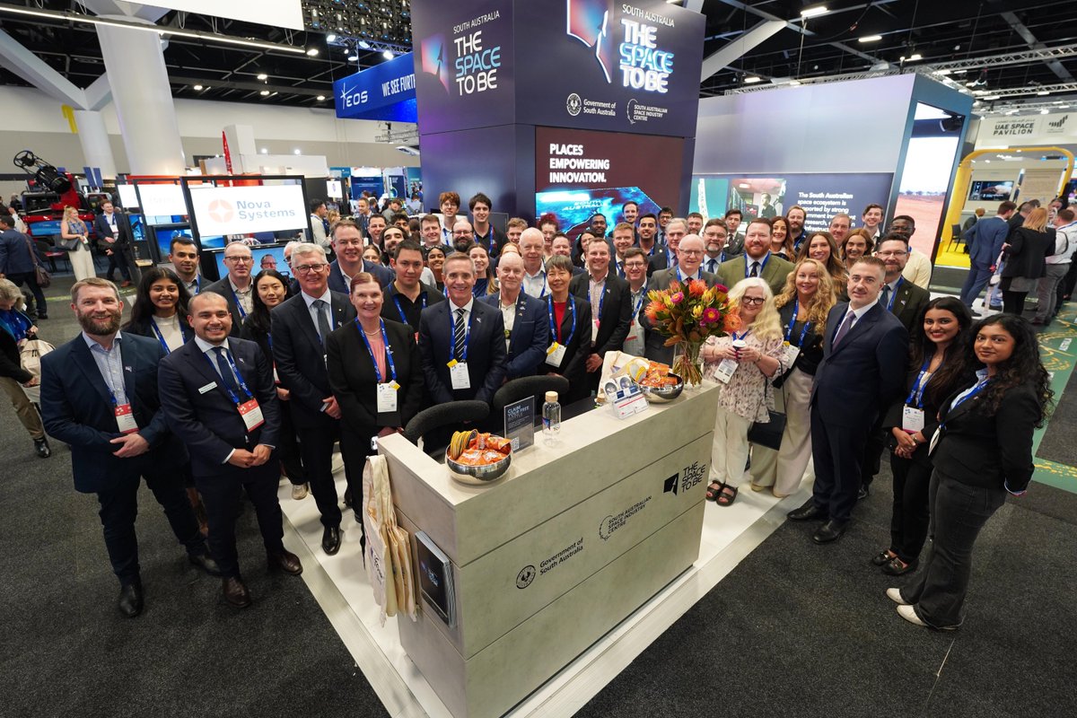 SASIC_Aus's tweet image. Welcome to Day 2 of #IAC2025. 👋🚀
Visit our delegation at Stand 353 to discover members of the South Australia’s trailblazing space industry!
Enjoy the day! 🪐
#SpaceToBe #SpaceState