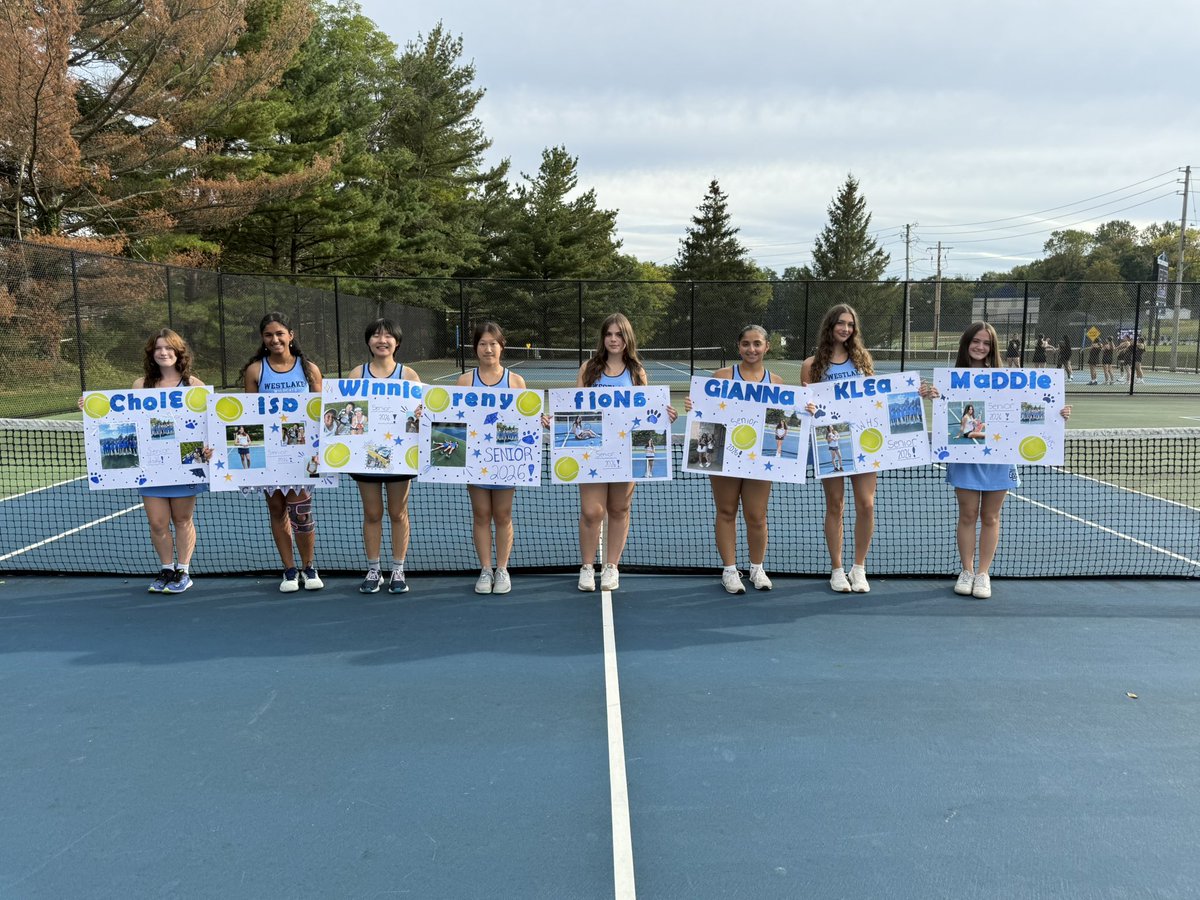 Girls Tennis Defeats Tuckahoe 4-1 on Senior Night!