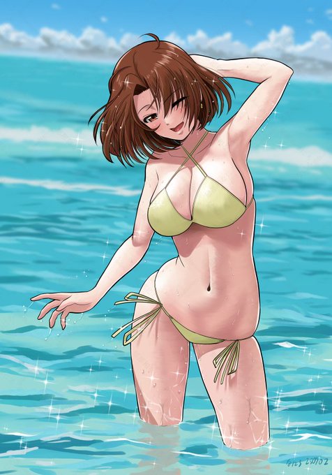 #今月描いた絵を晒そう
今月もビキニ100% 