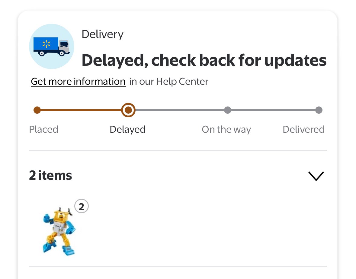 This is probably going to cancel isn’t it? Wally World almost always cancels preorders when delays happen from my past experience 😑 
#Transformers