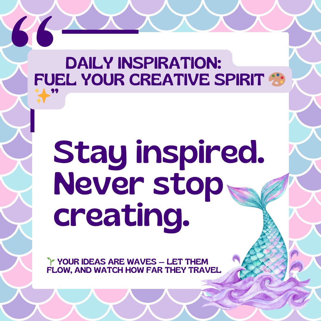 solidaritypub01's tweet image. Creativity is endless when you nurture it. 💡
Stay inspired, keep building, and never let doubt dim your imagination. What you create today might be the spark someone else needs tomorrow. 🌟

#QuoteOfTheDay #StayInspired #NeverStopCreating #DailyMotivation #CreativeMinds