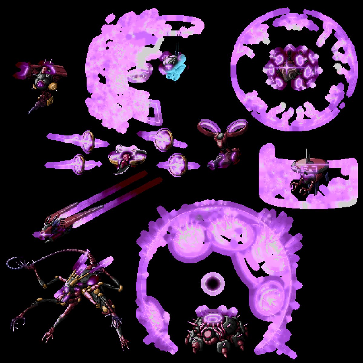 connor_dalton's tweet photo. Another #LancerRPG commission down! A Hydra this time, with a full complement of drones.
#pixelart #mecha https://t.co/F6tFK0rfB0