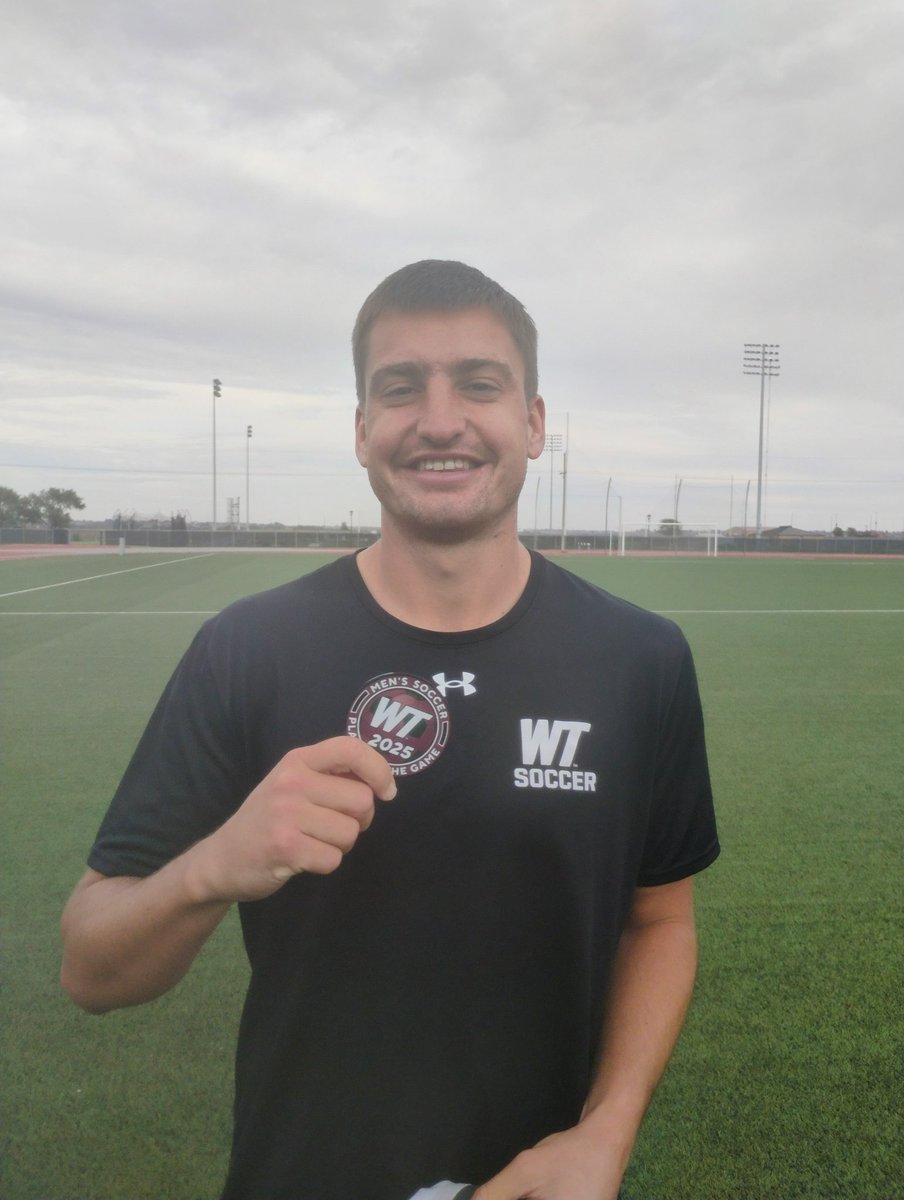 WTAMU_Soccer's tweet photo. 🚨 WT Men's Soccer Players of the Game Awards alert!🚨
The Players of the Game vs. Colorado Christian University was awarded to Ron Naftali and D'Jonte Davis. The Player of the Game vs. Saint Martin's University was awarded to Dominic Murphy. #bufffútbol #buffnation #wtmedia https://t.co/Erl1gFv0hb