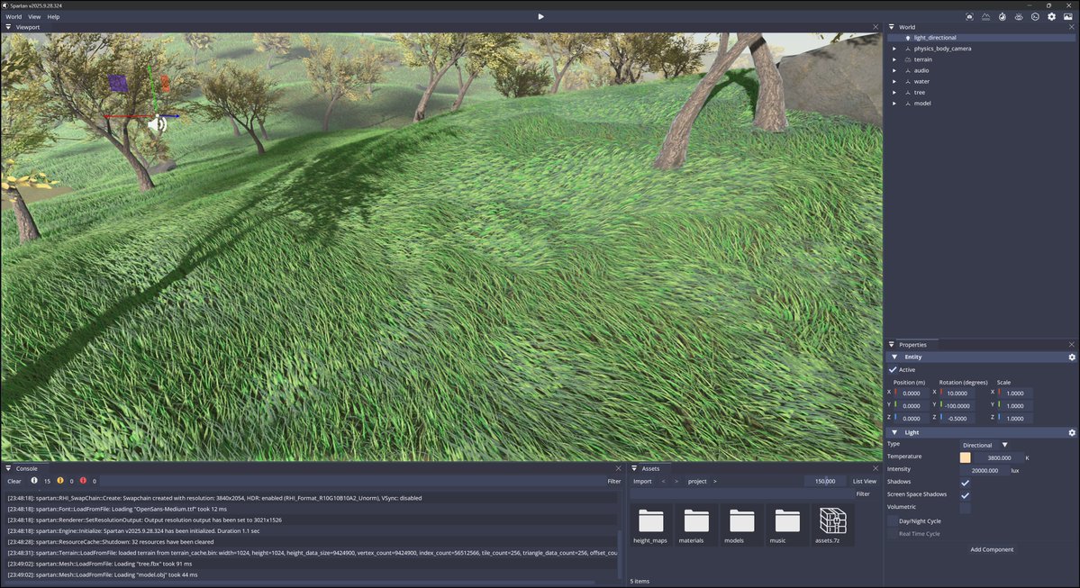 panoskarabelas1's tweet image. While generating normals to give flat grass blades a curved look I realised I could remove the back face and its normals, letting the GPU breathe a little easier. I then draw them without culling and flip the front face normals to create the backface normals, keeping the…