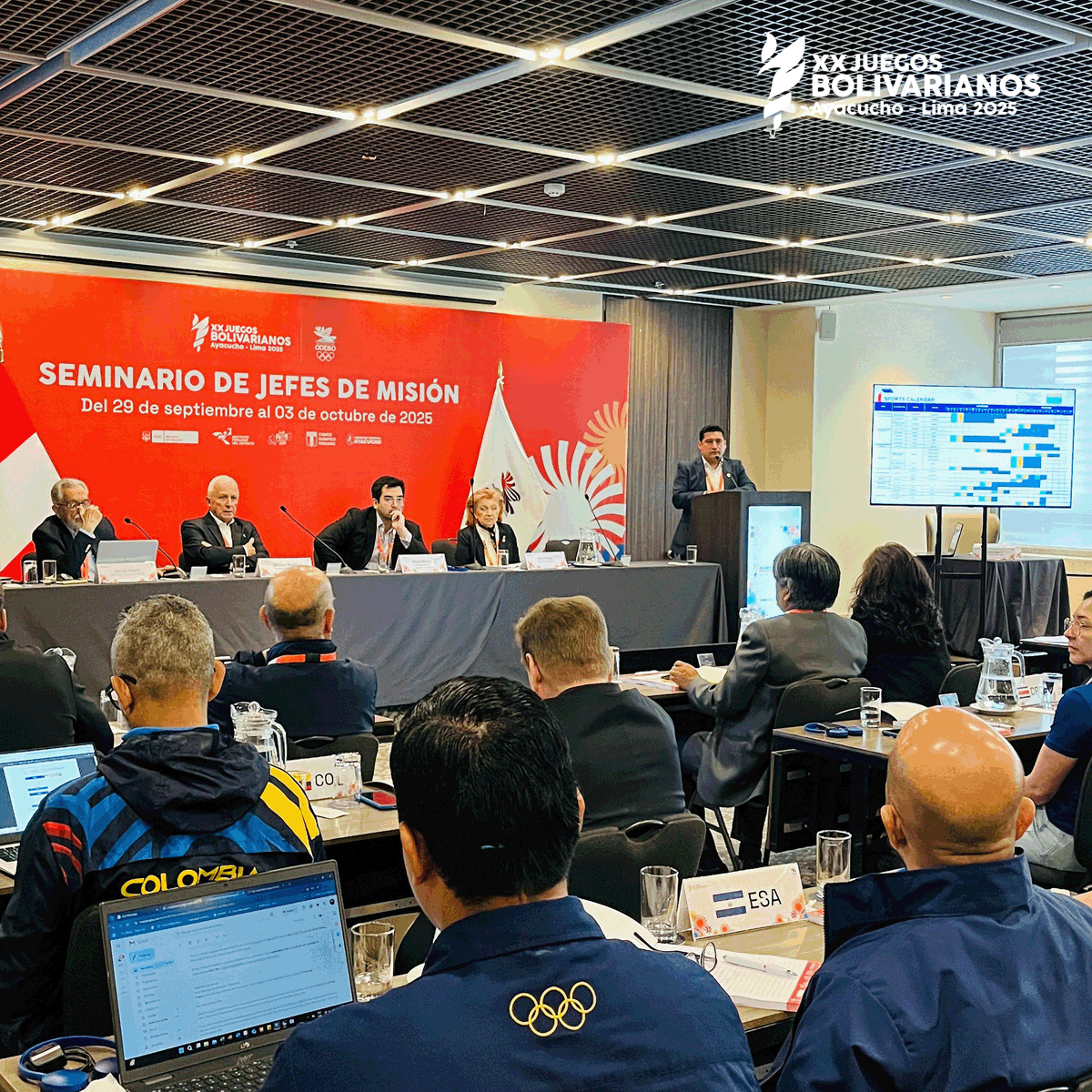 Seminario de Jefes de Misión - XX Juegos Deportivos Bolivarianos Ayacucho y Lima 2025 - Del 29 de setiembre al 03 de octubre.
#JuegosBolivarianos2025
