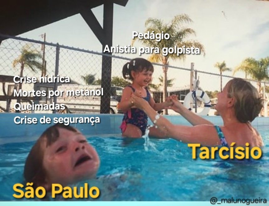 Pra quem não pegou o que está acontecendo aqui em São Paulo, é basicamente isso: