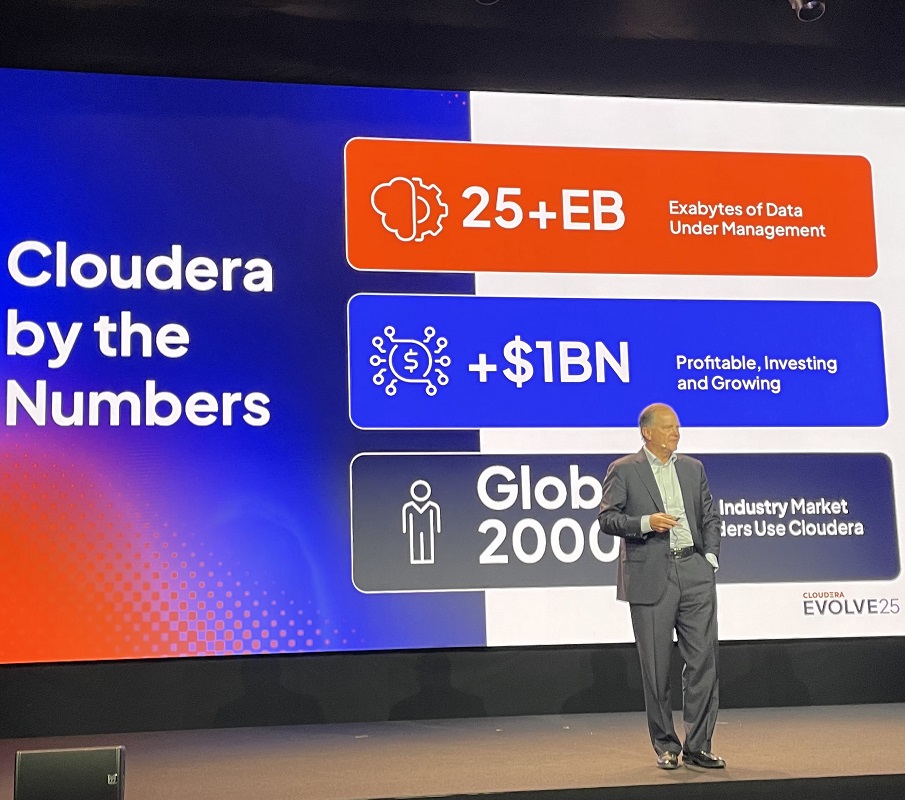 InAIToday's tweet photo. .@Cloudera’s CEO Charles Sansbury and entire team are putting customers first to bring AI to data anywhere

https://t.co/qbWVLcB6Lr #AI #artificialintelligence #AInews #technology #tech #technews #data #cloud #customers https://t.co/fUKxpcAIfy