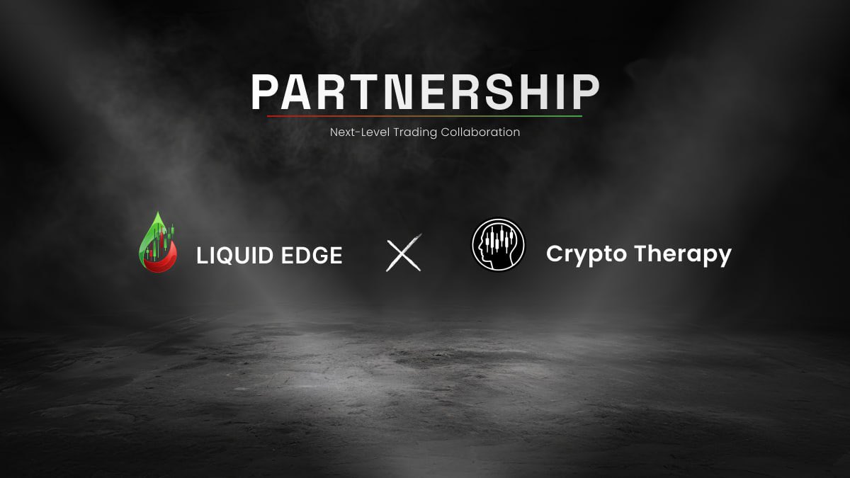 Teaming up with <a href="/Crypto_Therapy_/">CryptoTherapy</a> they are strong in community, trading, and building 👨‍💻 
Together we’ll bring education around Liquid edge + create long-term value for everyone.