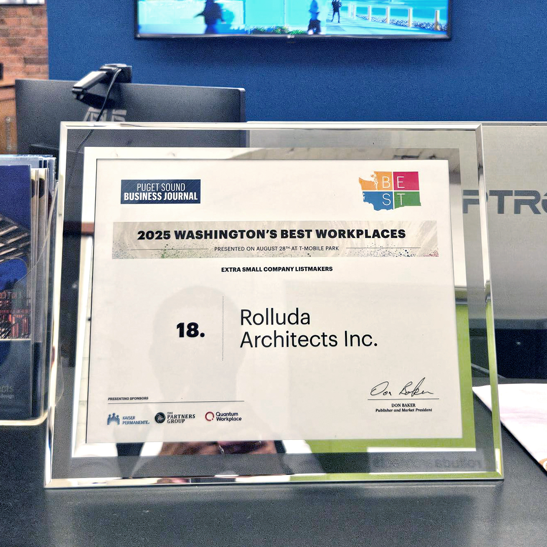 RolludaArch's tweet photo. Our team was invited to the Puget Sound Business Journal’s celebration at T-Mobile Park, which brought together over 1,000 people for the rankings reveal award ceremony, a dinner buffet, photo ops, and more. https://t.co/hFn3bXsxcF