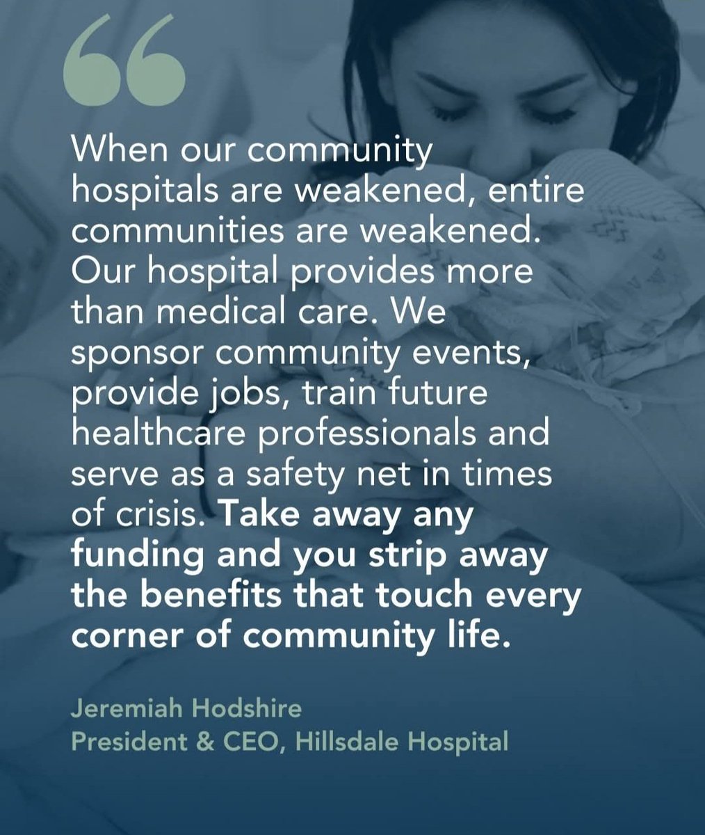 <a href="/Acyn/">Acyn</a> <a href="/VP/">Vice President JD Vance</a> For hospitals like mine, where 70% of our funding comes from government payors such as Medicare and Medicaid, the consequences would be devastating," said JJ Hodshire, president &amp; CEO, Hillsdale Hospital