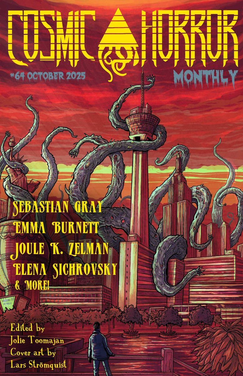 CosmicHorrorMo's tweet image. Quick update: physical issues of the October CHM will be a little late this month, but they&apos;re in the mail!

Stay spooky!
